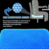 HexComfort Pro Gel Seat Cushion image 5