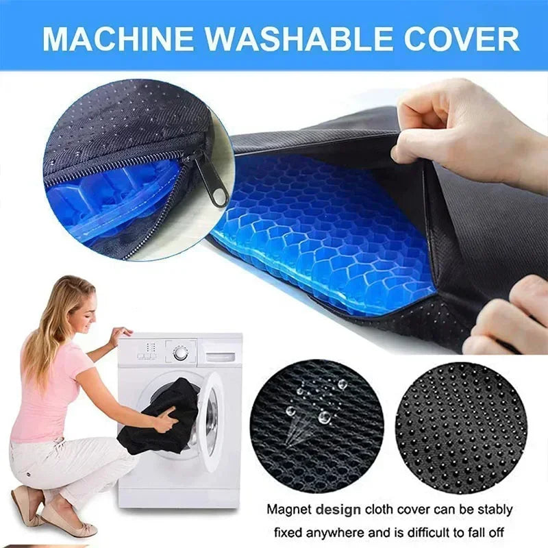 HexComfort Pro Gel Seat Cushion