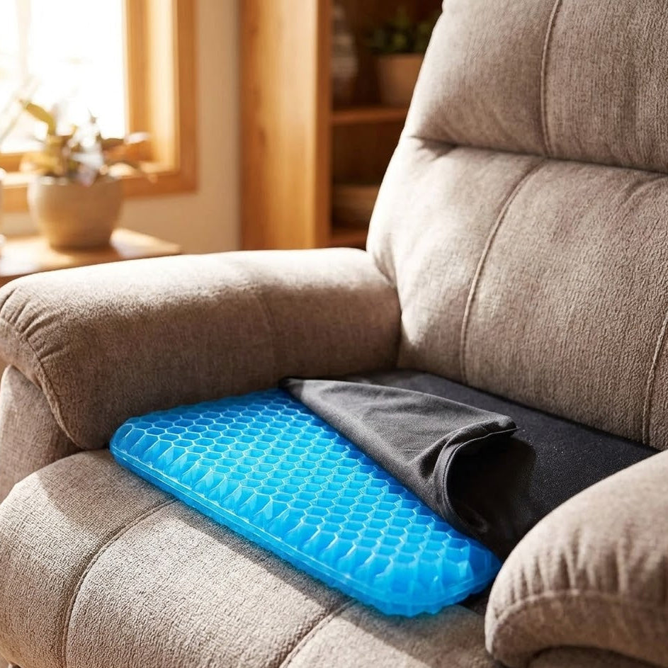 HexComfort Pro Gel Seat Cushion